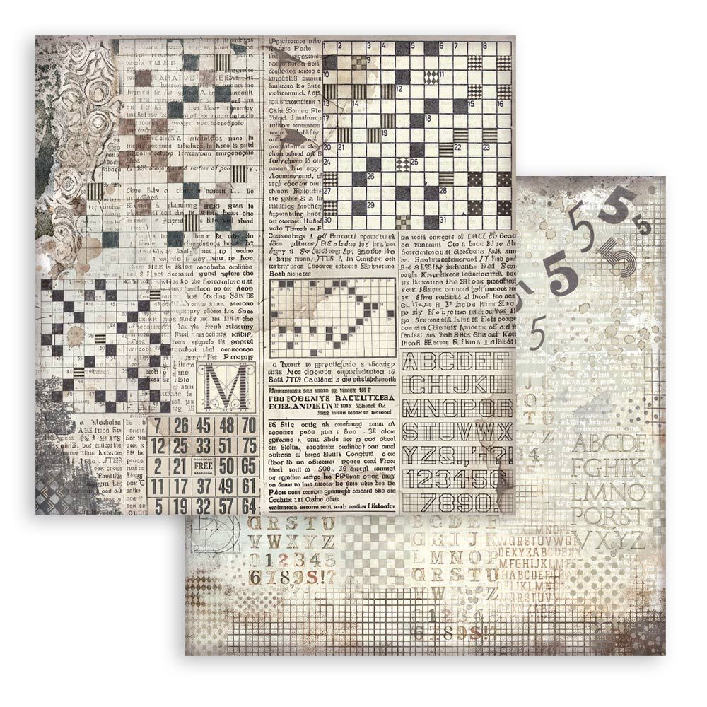 Stamperia Double-Sided Scrapbooking Paper Set - Furry Friends Backgrounds Selection, 10 units