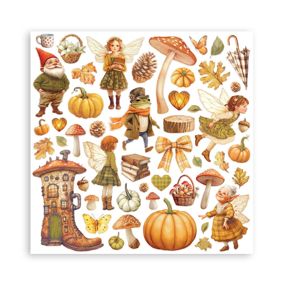 Stamperia Double-Sided Scrapbooking Paper Set - Whispering Woods, 10 units