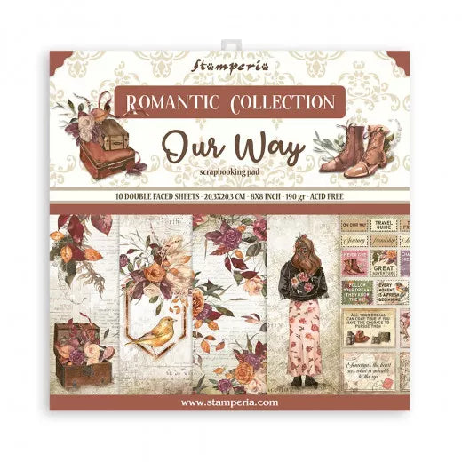 Stamperia Double-Sided Scrapbooking Paper Set - Our Way, 10 units