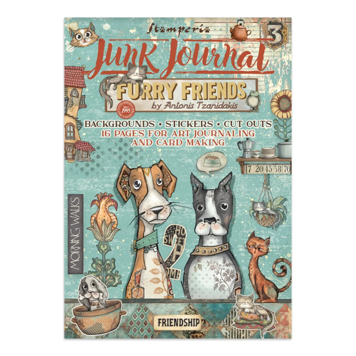 Stamperia Furry Friends Junk Journal
