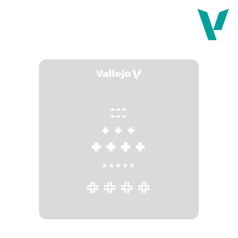 Vallejo Hobby Stencils - Assorted German WWII Tank Markings