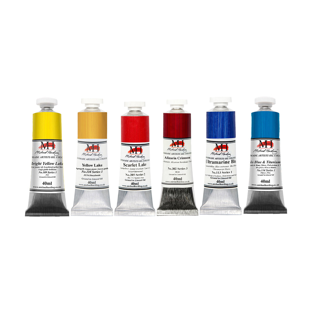 Michael Harding Leon Holmes Introduction Oil Paint Set, 6x40 ml