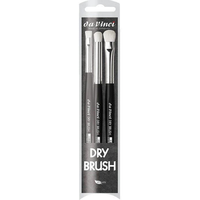 Da Vinci Dry Brush Synthetic Brushes Set for Modelling