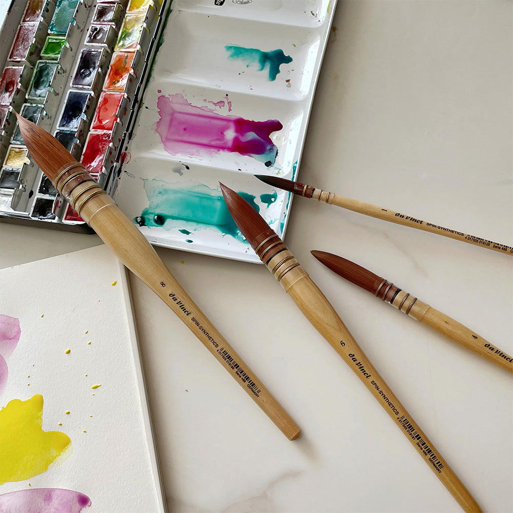 Da Vinci Spin-Synthetics Watercolor Brush, Series 488