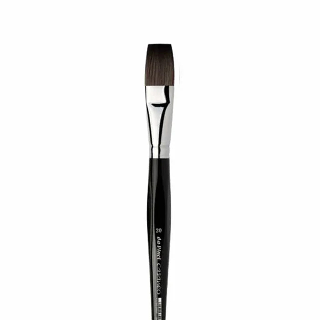 Da Vinci Casaneo Flat Synthetic Watercolor Brush, Series 5898