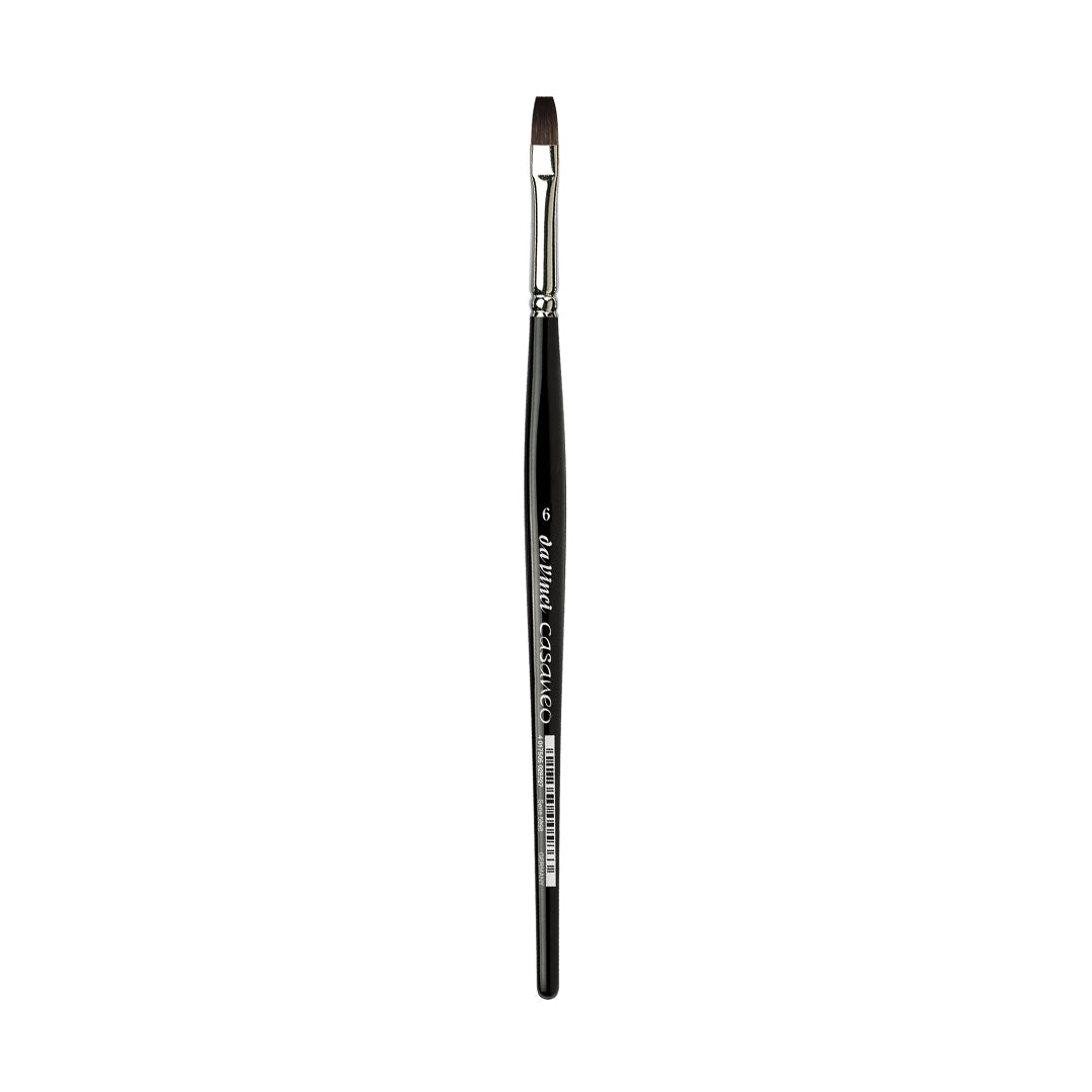 Da Vinci Casaneo Flat Synthetic Watercolor Brush, Series 5898