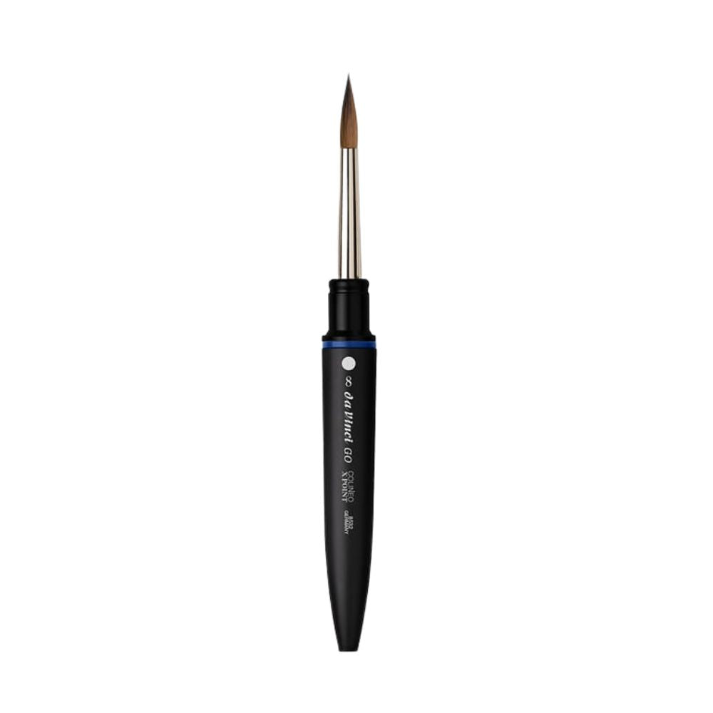 Da Vinci Go Colineo travel watercolor brush, round, long and pointed