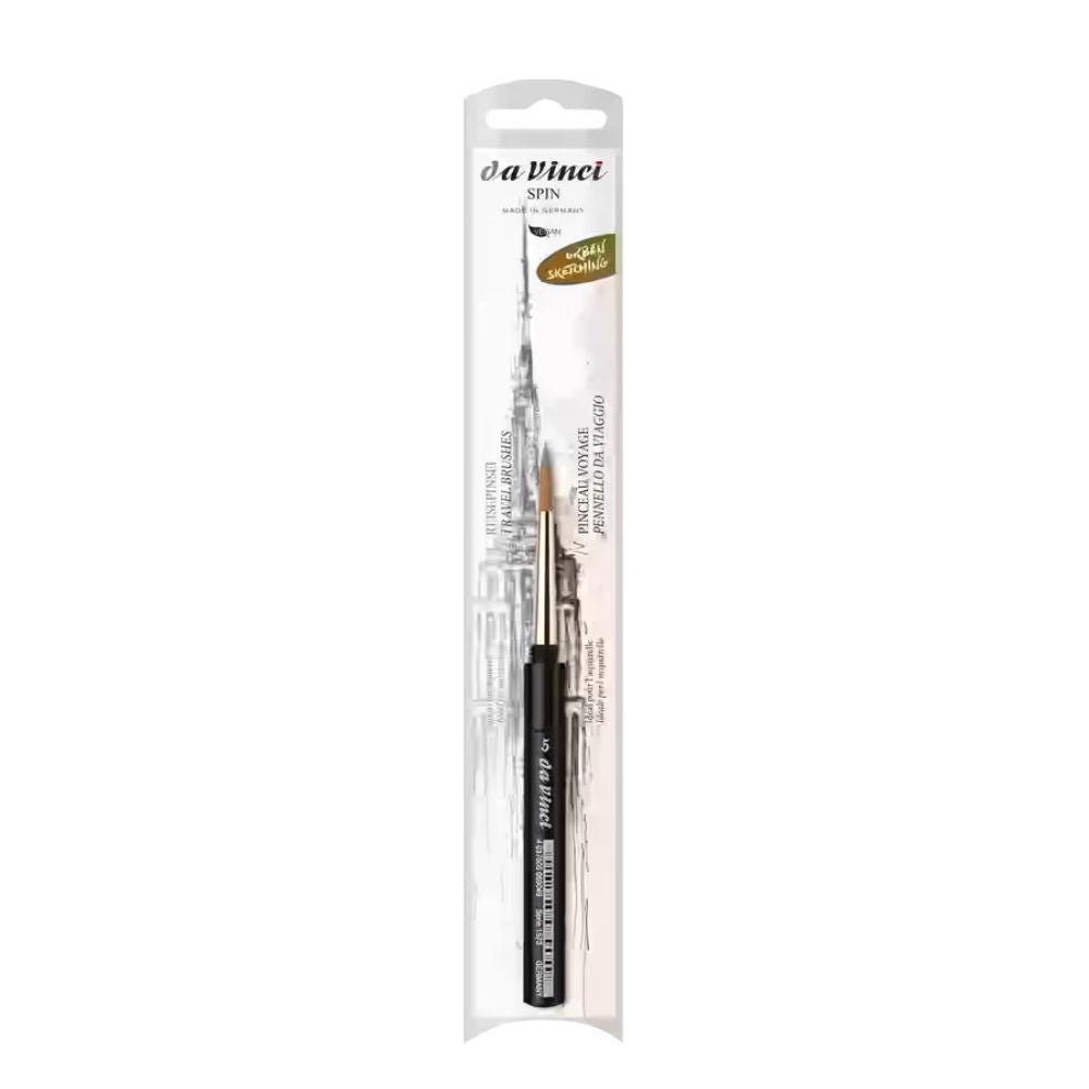 Da Vinci Go Spin Travel Watercolour Brush, Round