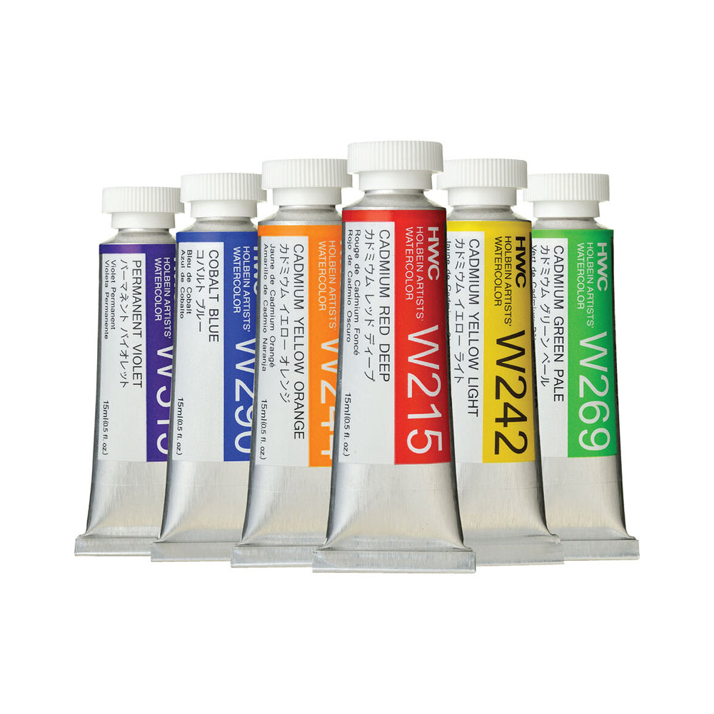 Holbein Artists’ Watercolor Tubes, colors 1-54 (part 1/2)