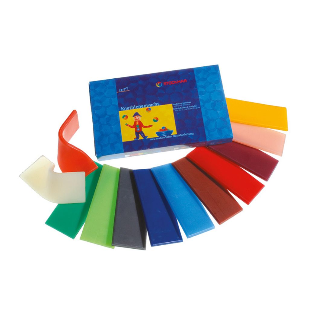 Stockmar Modelling Beeswax, 12 colours