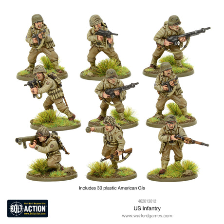 Warlord Games US Infantry Platoon - WWII American GIs Miniatures