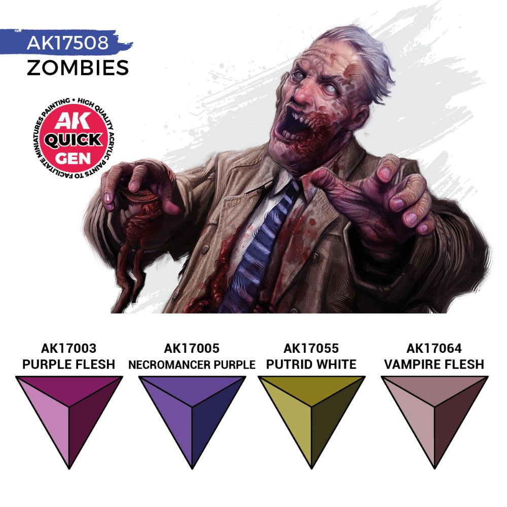 AK Interactive Zombies Quick Gen Set, 4×18 ml