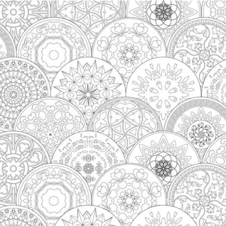 Phoenix spalvinimo lentelės Mandala, 25x25 cm