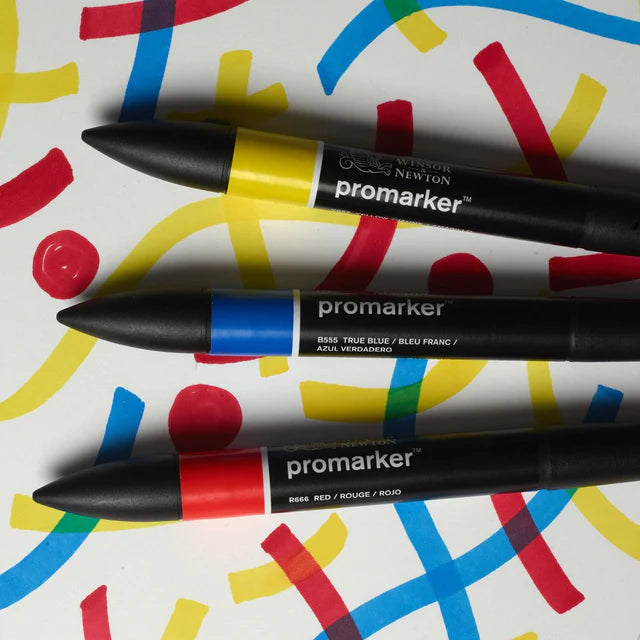 Winsor & Newton Promarker grafinių markerių rinkinys Primary, 3 vnt.