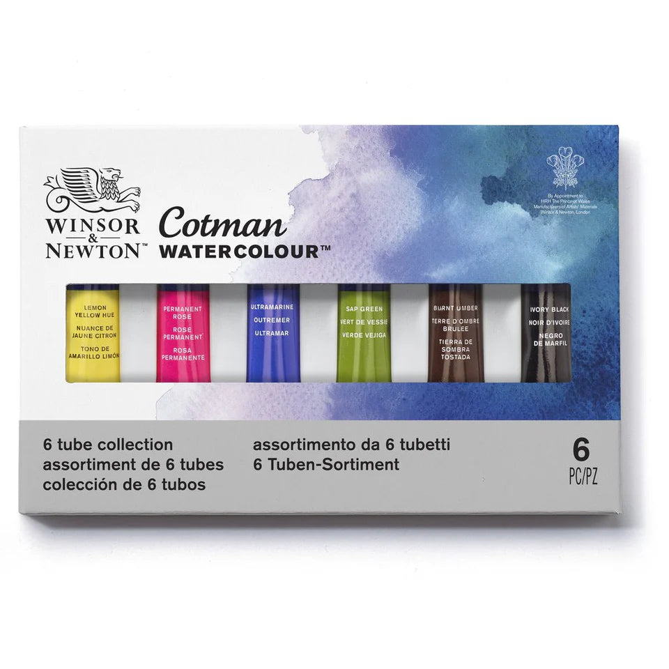 Winsor & Newton Cotman akvarelės rinkinys tūbelėse, 6x8 ml
