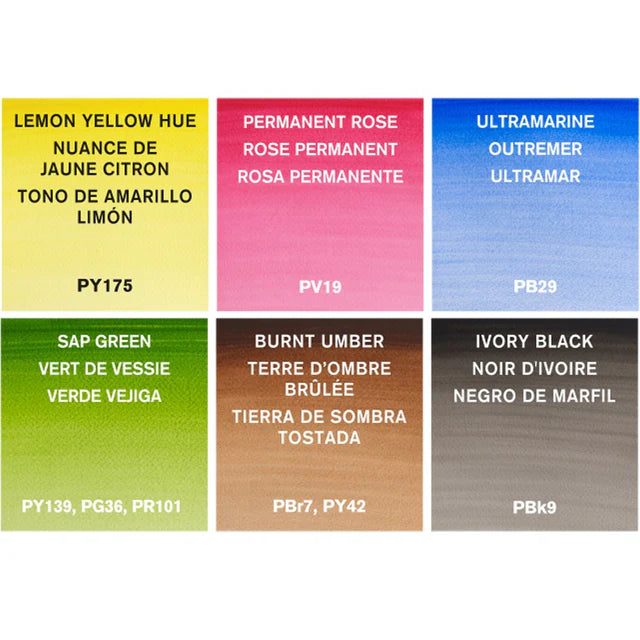 Winsor & Newton Cotman akvarelės rinkinys tūbelėse, 6x8 ml