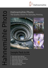 Hahnemühle Photo popieriaus pavyzdžių rinkinys, 7 rūšys, 14 lapų