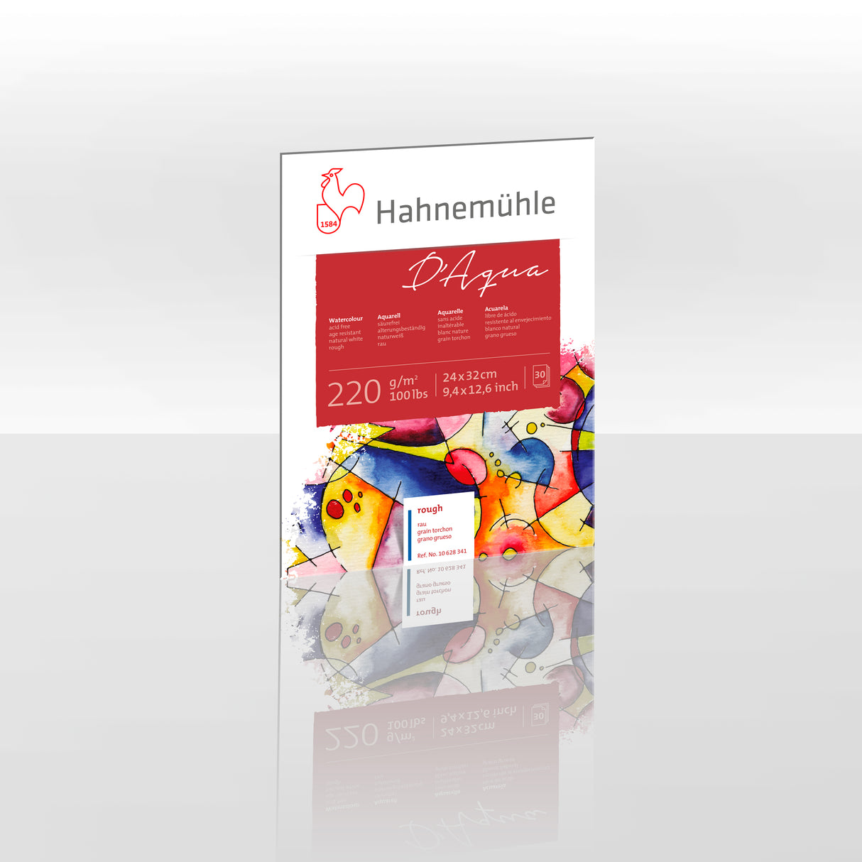 Hahnemühle D'Aqua akvarelinio popieriaus blokas, 30 lapų, 220 gsm