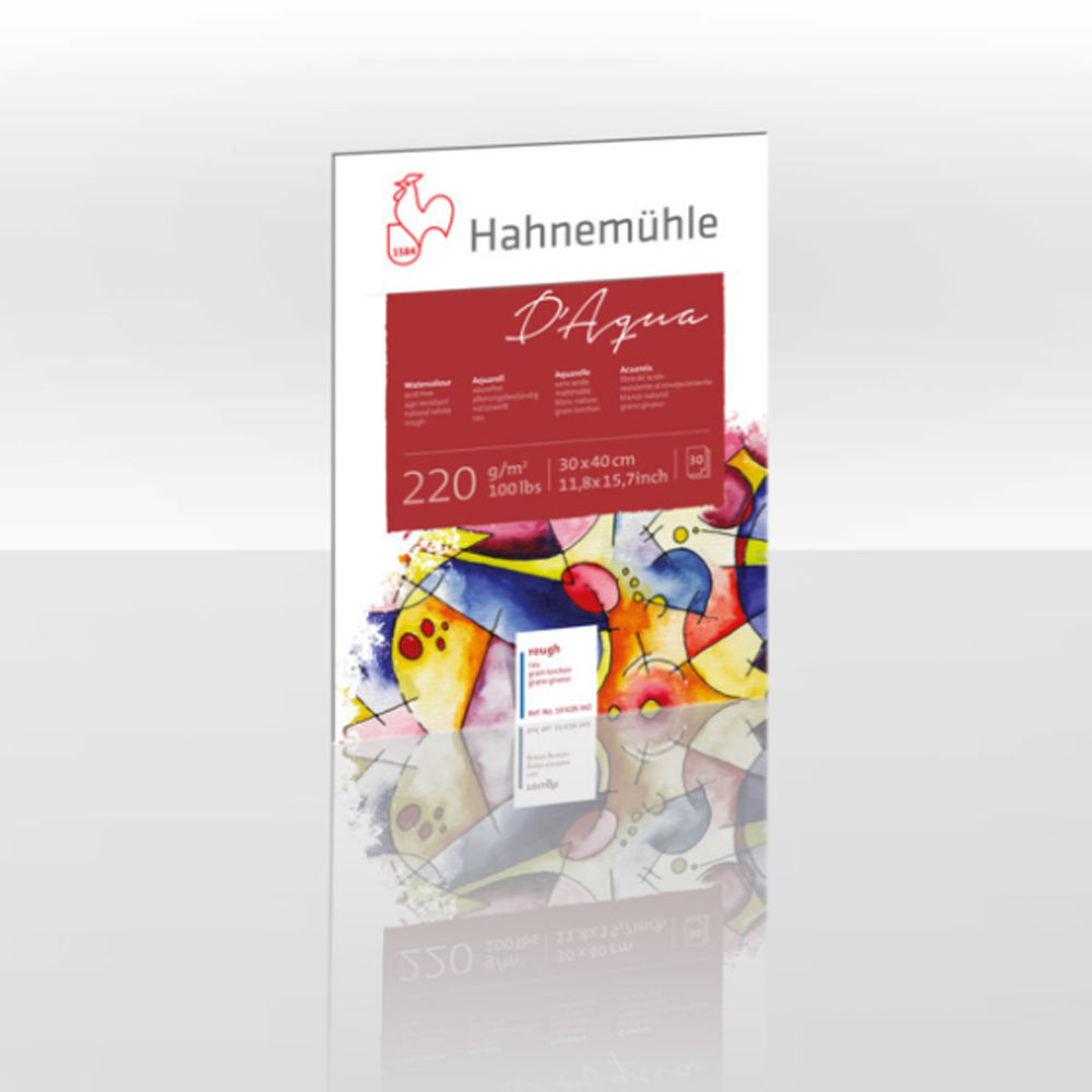 Hahnemühle D'Aqua akvarelinio popieriaus blokas, 30 lapų, 220 gsm