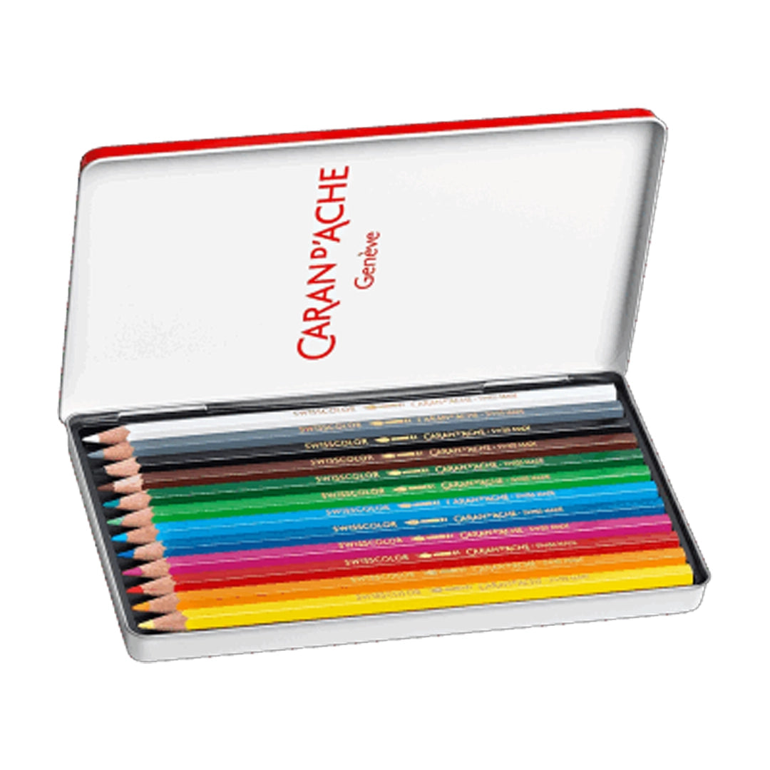 Caran d'Ache Swisscolor Aquarelle Colored Pencils Set of 12