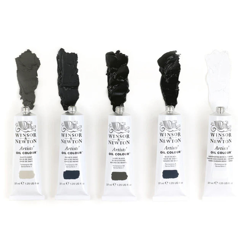 Winsor & Newton Artists' aliejinių dažų rinkinys Neutral, 5x37 ml