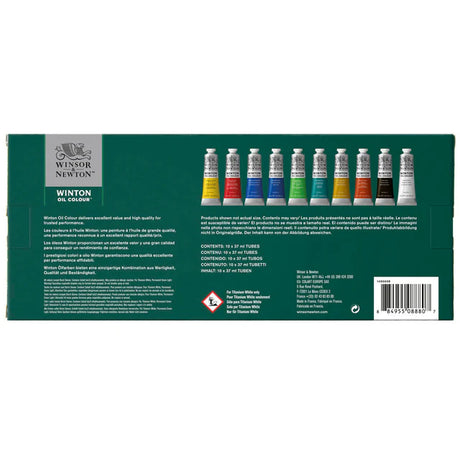 Winsor & Newton Winton aliejinių dažų rinkinys, 10x37 ml