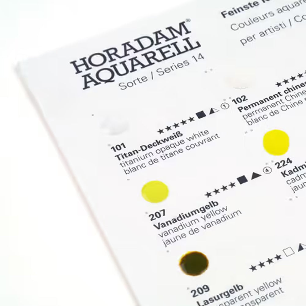 Schmincke Horadam 140 spalvų akvarelės kortelė