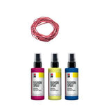 Marabu Fashion Spray TIE DYE purškiamų audinių dažų rinkinys, 3x100 ml