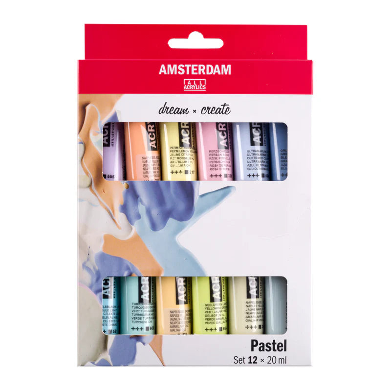 Amsterdam Acrylic Paint Pastel Set, 12x20 ml