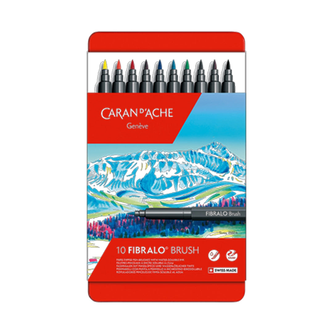 Caran d'Ache FIBRALO™ Brush Pens Set of 10