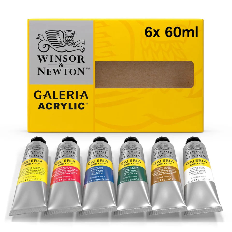 Winsor & Newton Galeria akrilinių dažų rinkinys, 6x60 ml