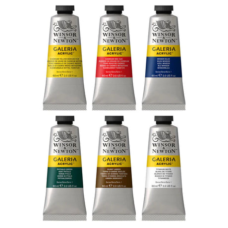 Winsor & Newton Galeria akrilinių dažų rinkinys, 6x60 ml