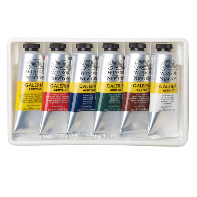 Winsor & Newton Galeria akrilinių dažų rinkinys, 6x60 ml