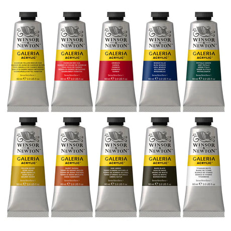 Winsor & Newton Galeria akrilinių dažų rinkinys, 10x60 ml