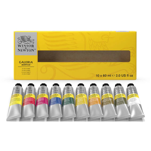 Winsor & Newton Galeria akrilinių dažų rinkinys, 10x60 ml