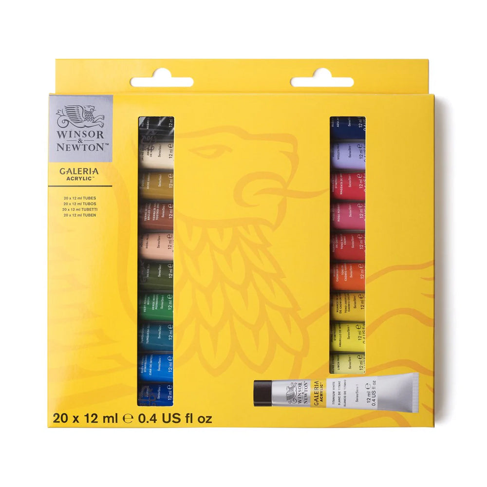 Winsor & Newton Galeria akrilinių dažų rinkinys, 20x12 ml