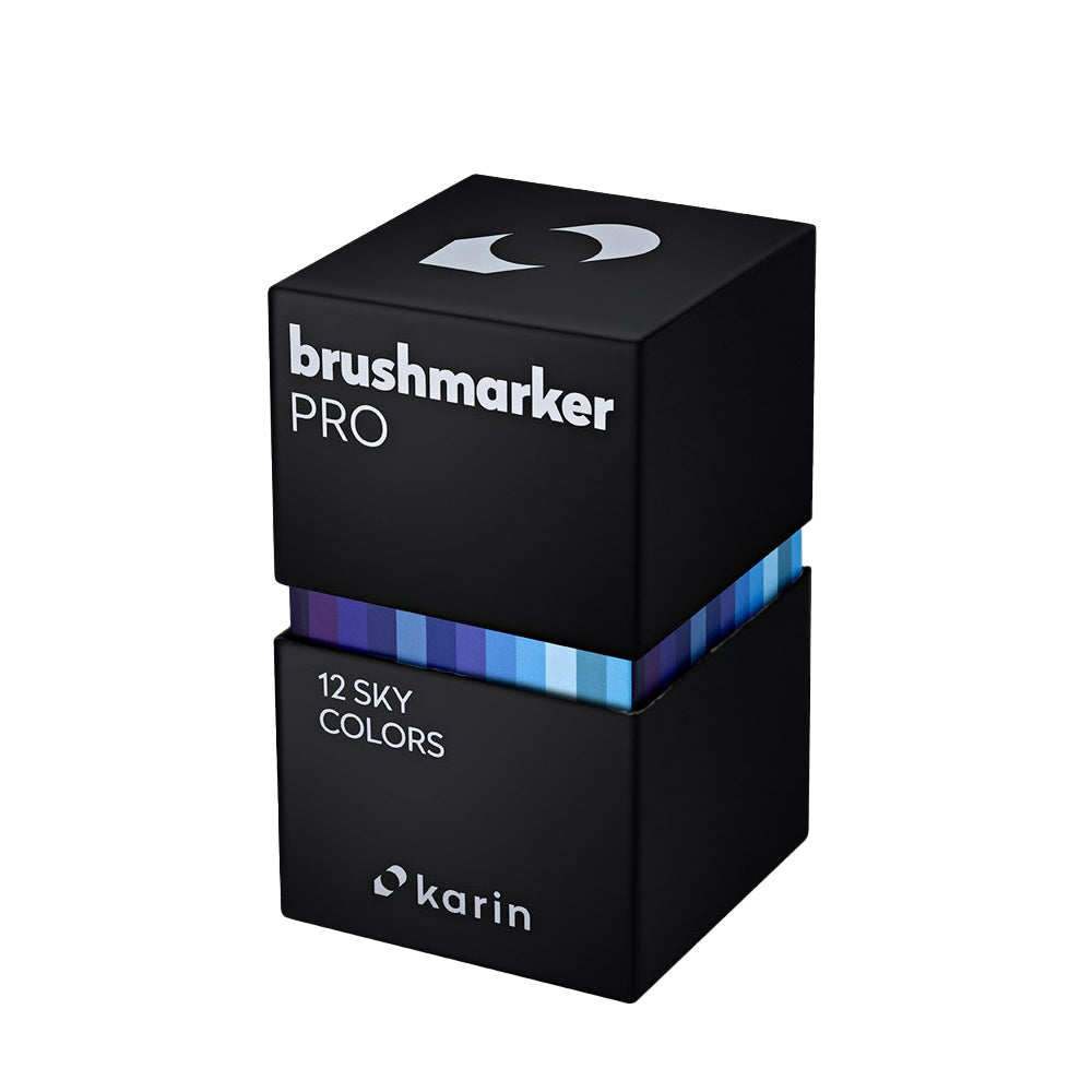 Karin Brushmarker PRO Markers Set | 12 Sky Colours