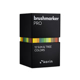 Karin Brushmarker PRO Markers Set | 12 Sun&Tree Colours