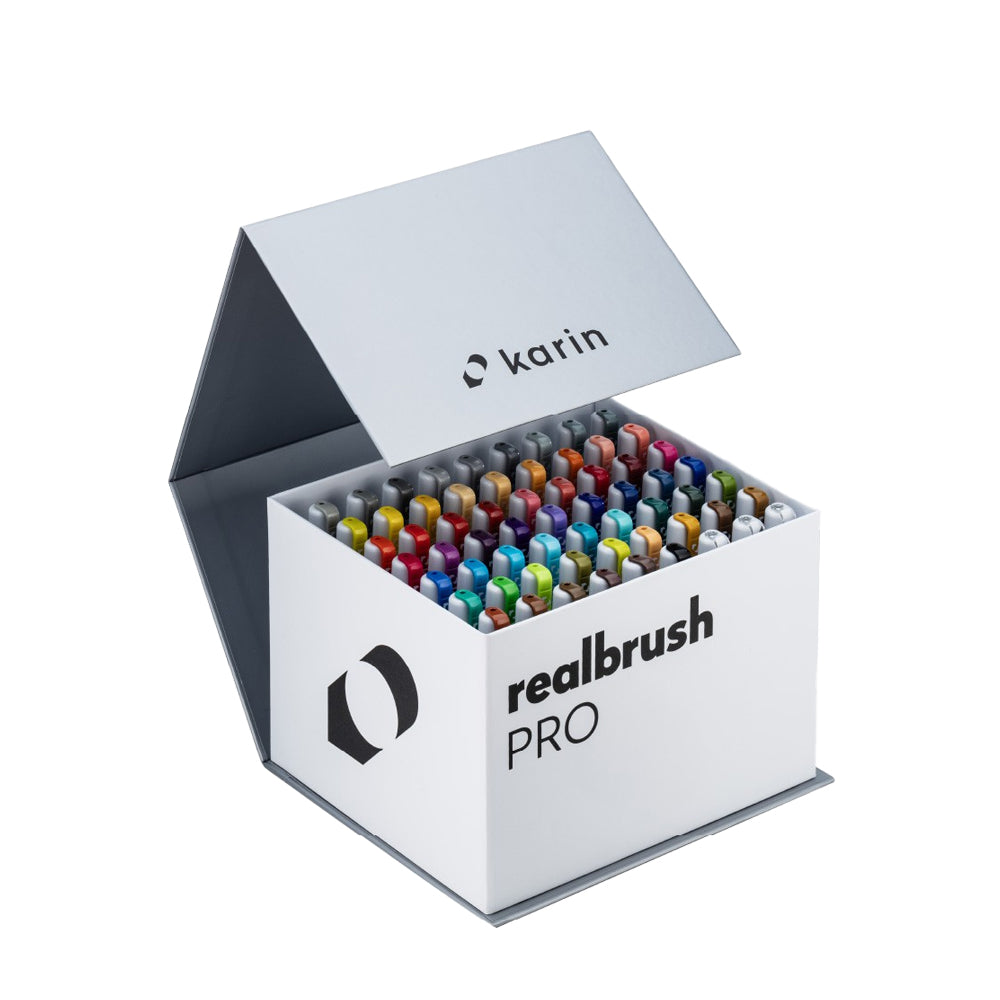 Karin Realbrush PRO | Mega Box Markers Set | 60 colors + 3 blenders