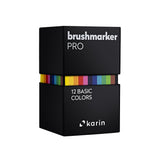 Karin Brushmarker PRO Markers Set | 12 Basic Colours