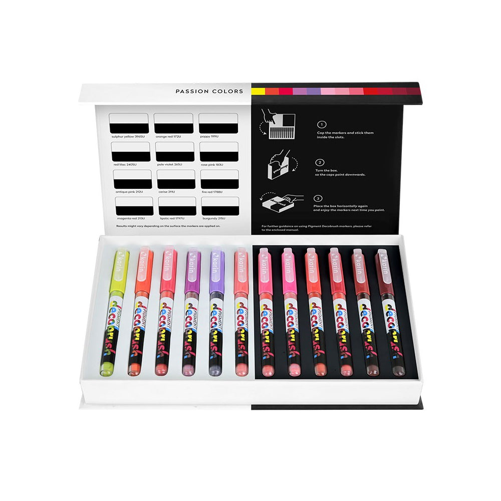 Karin Pigment Decobrush Passion Colors Collection | 12 colors