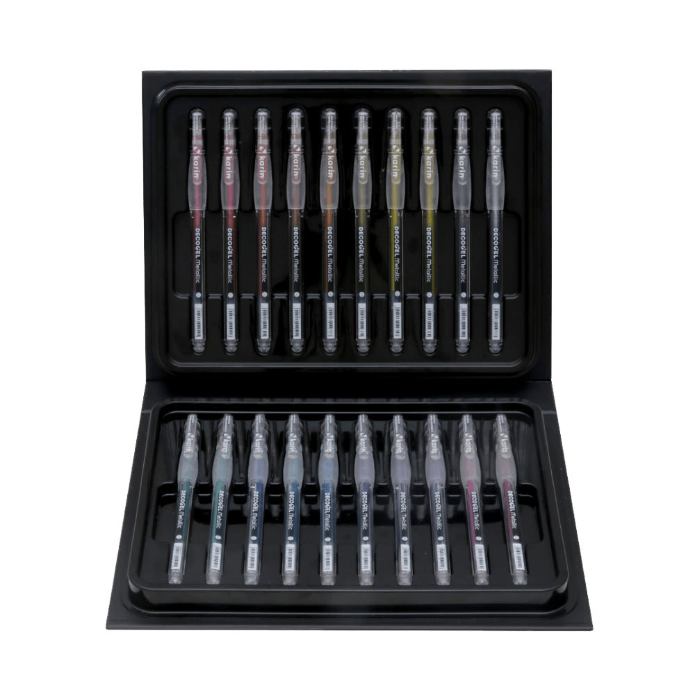 Karin DECOGEL 1.0 Metallic Gel Pens Set | 20 colors