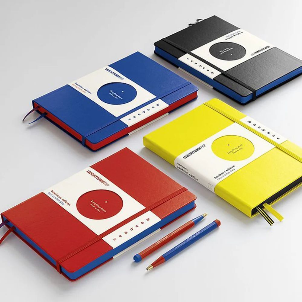 Leuchtturm1917 užrašų knygelė, Bauhaus Edition, kietu viršeliu, 251 pus.