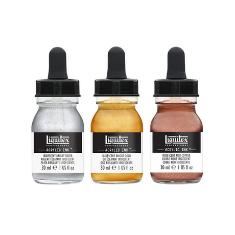Liquitex Professional akrilinio tušo rinkinys Iridescents, 3x30 ml