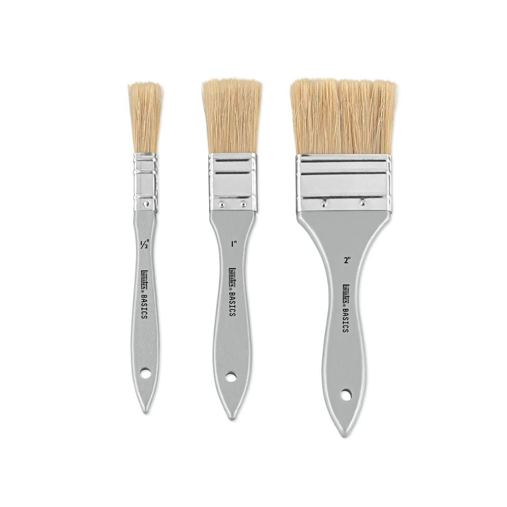Liquitex Basics Natural Hair Brush Set, 3 pcs.