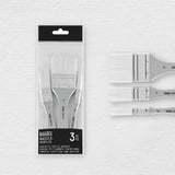 Liquitex Basics Synthetic Hair Brush Set, 3 pcs.