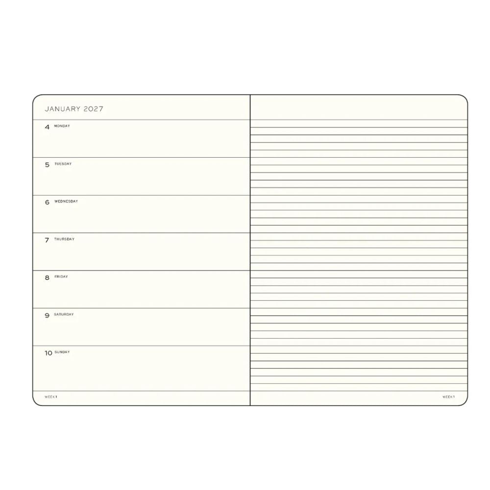 Leuchtturm1917 Weekly Planner, 18 Months (2026–2027)