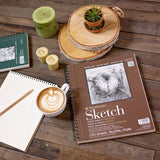 Strathmore Sketch 400 Series spiralinis popieriaus bloknotas, 89 gsm