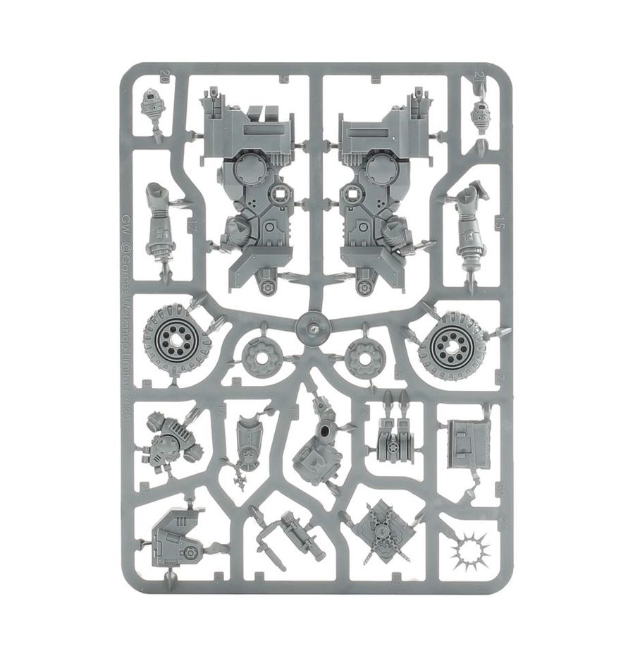 Warhammer 40,000  Space Marines: Chaplain on Bike Miniature Set