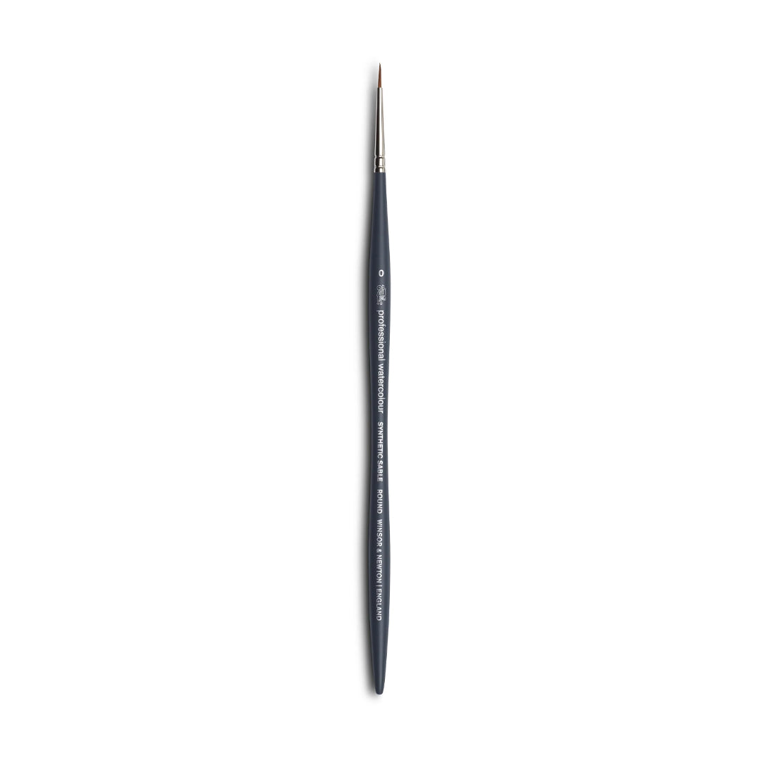 Winsor & Newton Professional apvalus sintetinis akvarelinis teptukas